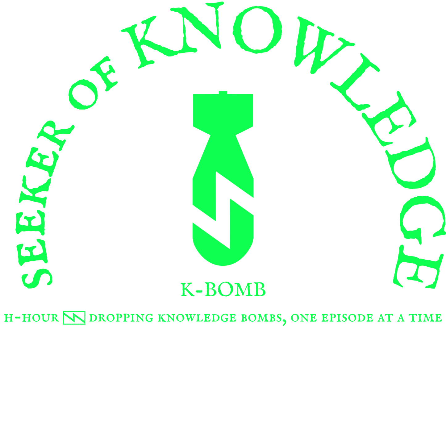 K-Bomb Seeker Tee Green Print