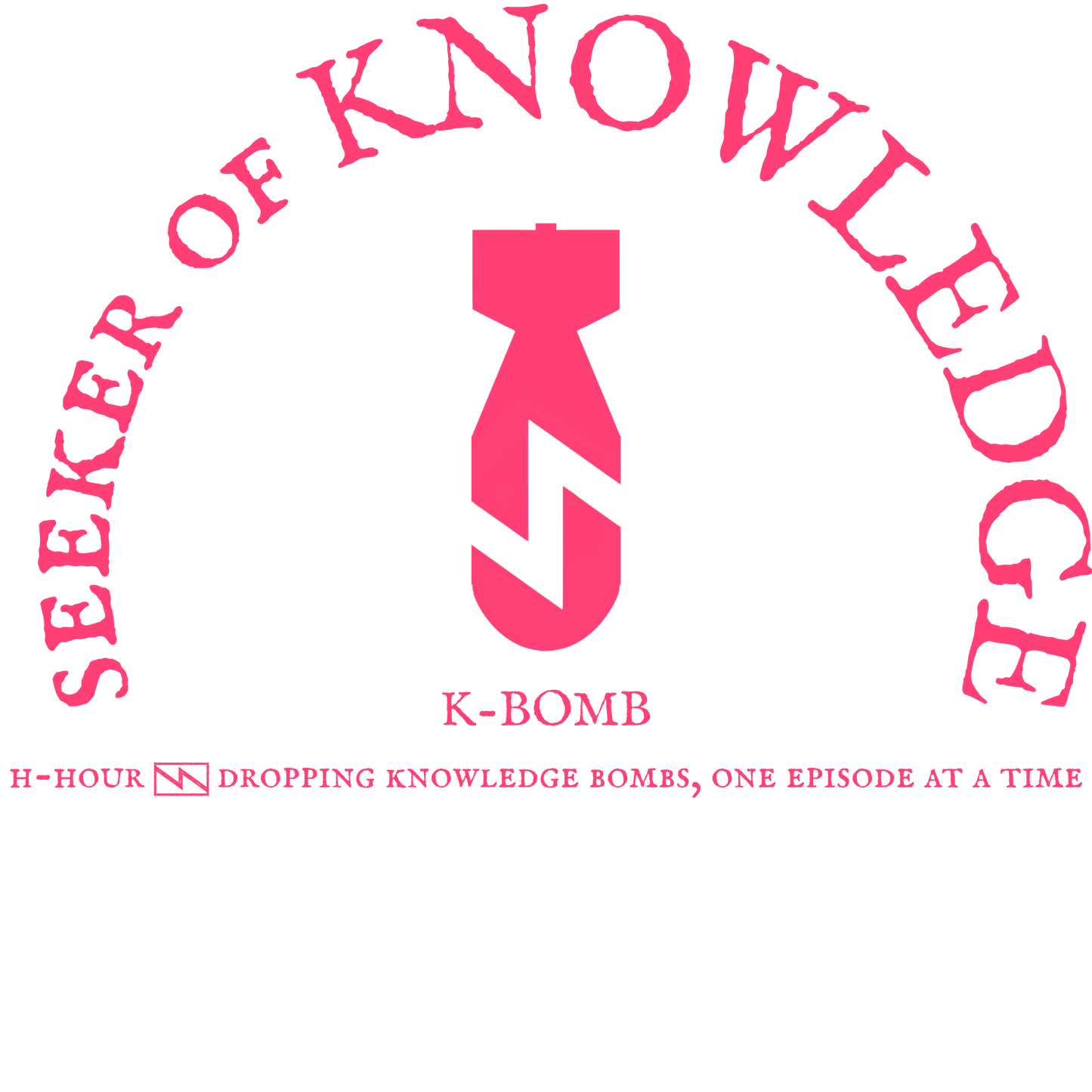 K-Bomb Seeker Tee Pink Print